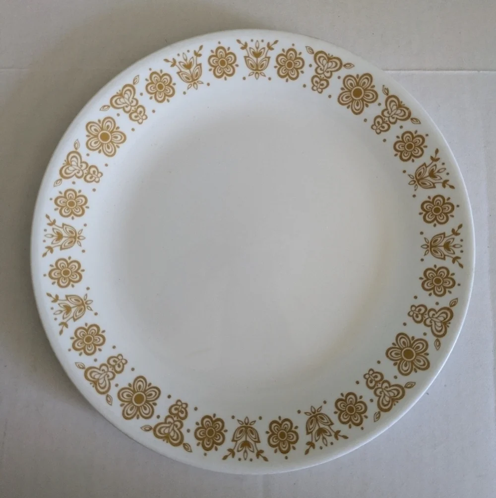 Corelle butterfly gold Dinner plate.